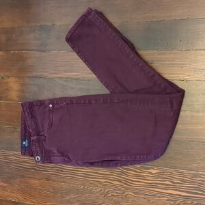 AG Stevie Ankle Jeans Maroon 28